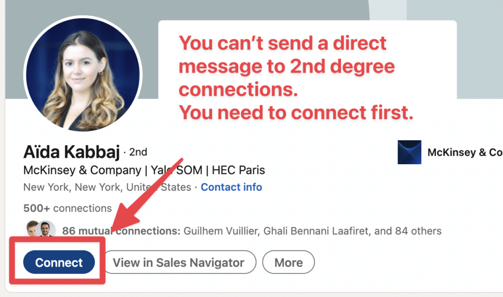 connect on linkedin