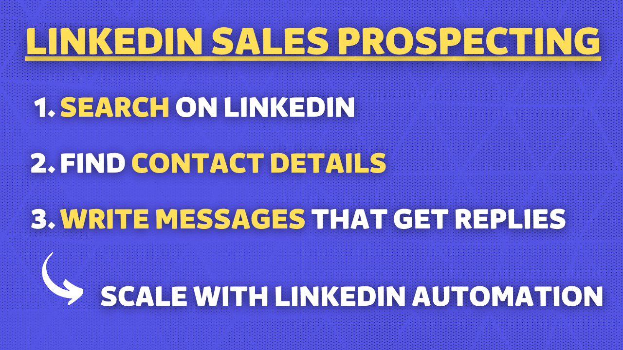 linkedin prospecting steps