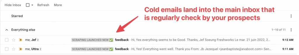 cold email vs linkedin message