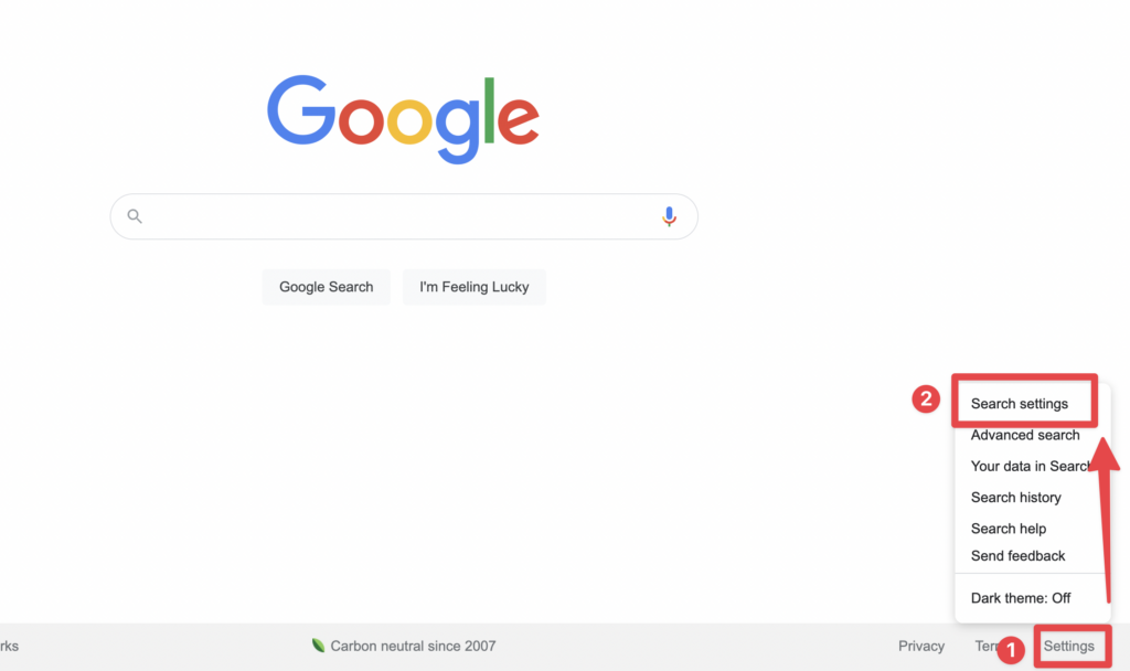 modifier le nombre de résultats de recherche par page google