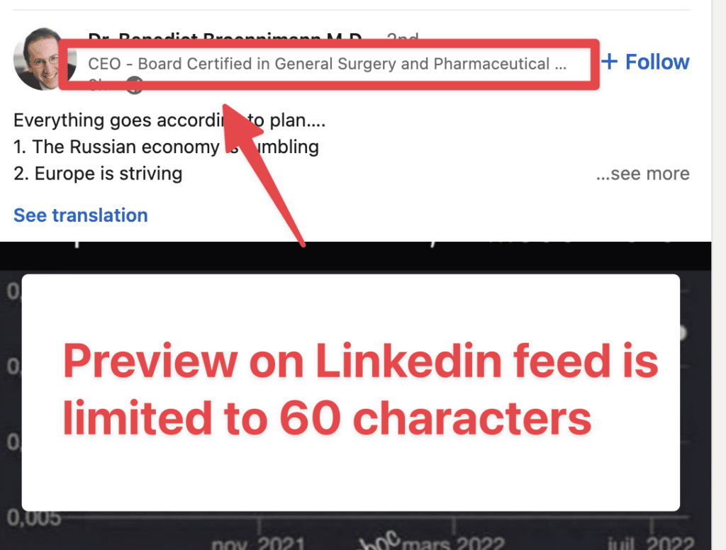 limite de caracteres para el titular del perfil de linkedin