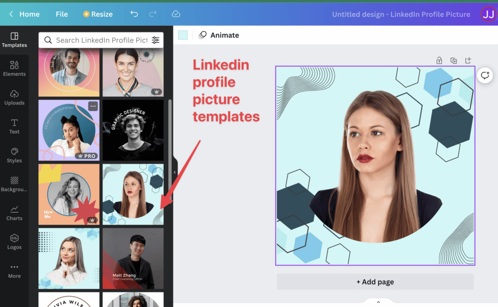 how to create linkedin profile picture