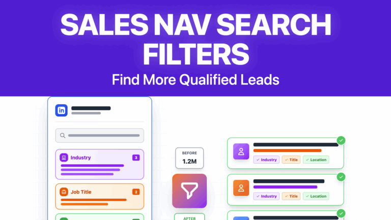 sales nav search filters