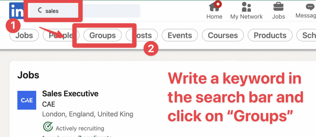 how to find linkedin groups