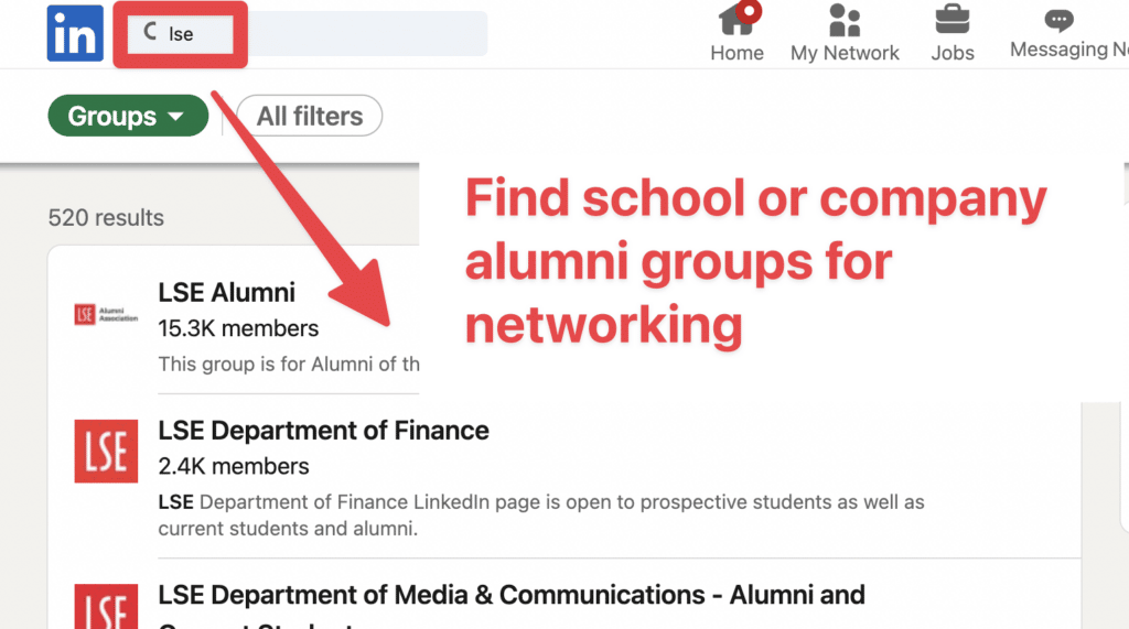 how to use linkedin groups for networking