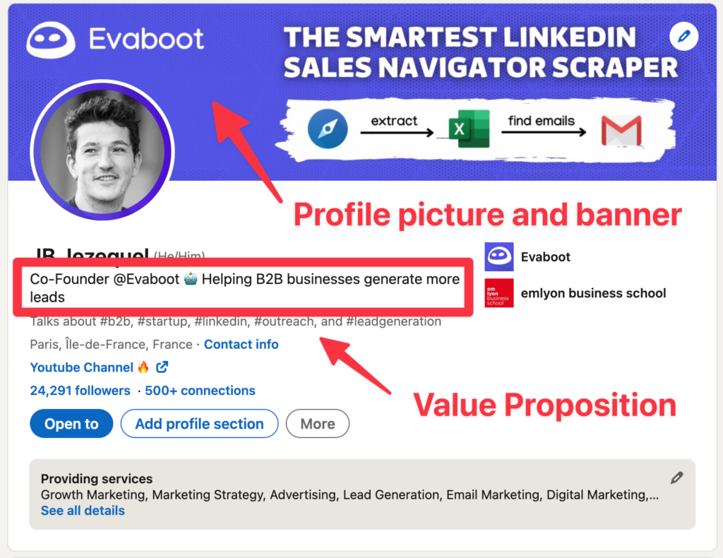 optimize linkedin profile