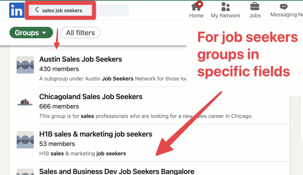 use linkedin groups for recruiting