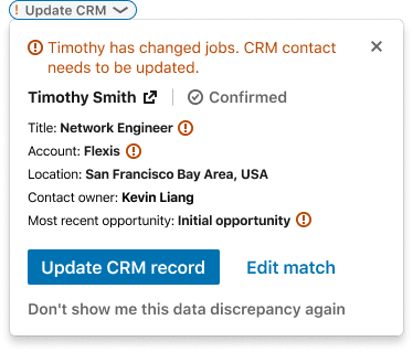 sales navigator advanced plus update crm