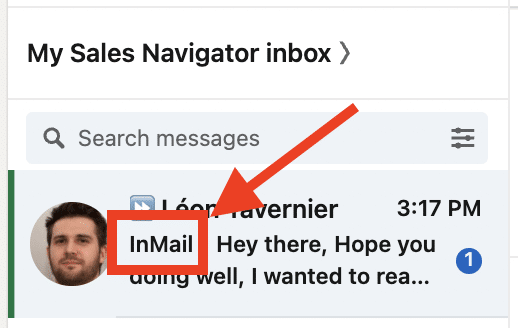 linkedin inmail message