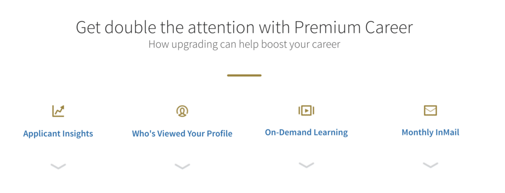 linkedin premium career