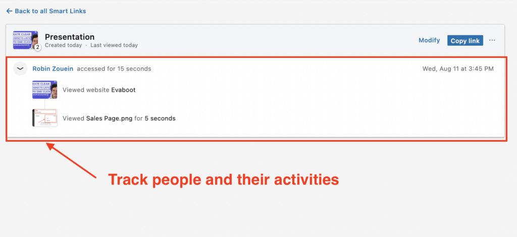 linkedin smartlinks tracking