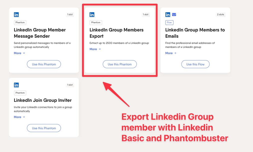 export linkedin group members