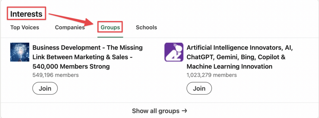 linkedin groups