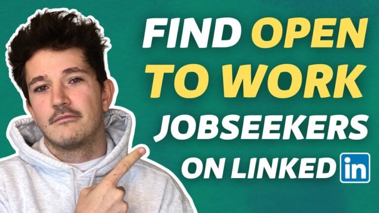 find open to work candidates on linkedin?
