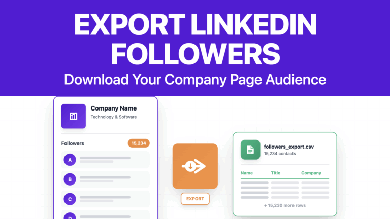 export linkedin followers