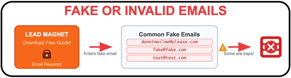fake or invalid emails