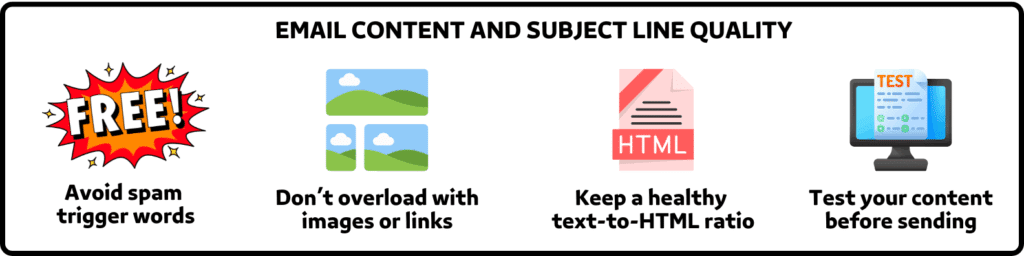 email content and subject line quality