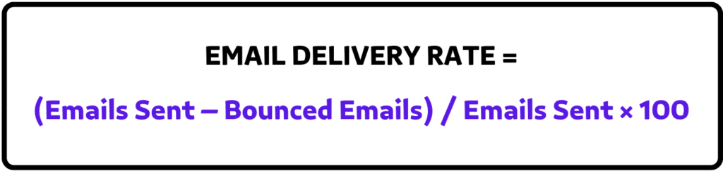 how to calculate your email delivery rate