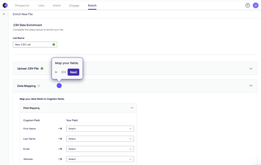 cognism lead enrichment
