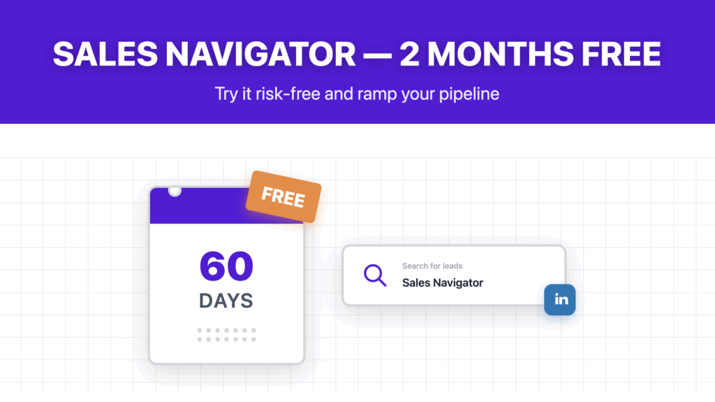 sales navigator 2 months free