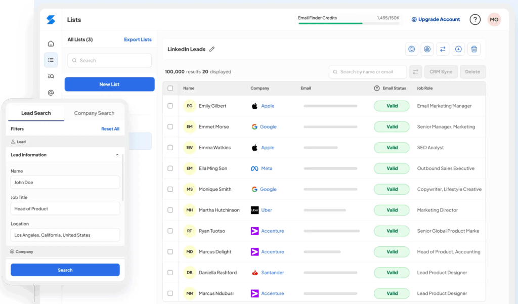25 Best B2B Lead Generation Companies in 2026 15 skrapp io lead generation