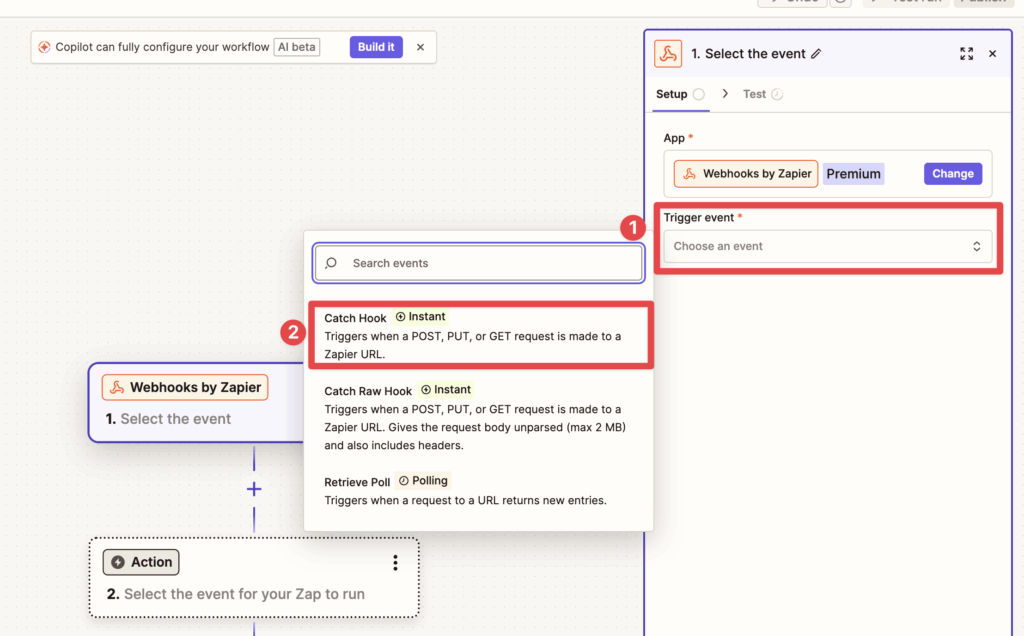 LinkedIn Sales Navigator + Zapier Integration: How to Set It Up 6 catch hook zapier