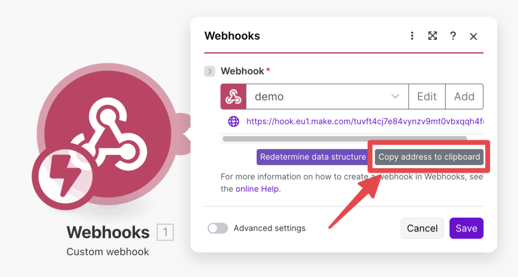 LinkedIn Sales Navigator + Make Integration: How to Set It Up 7 copy address to clipboard make