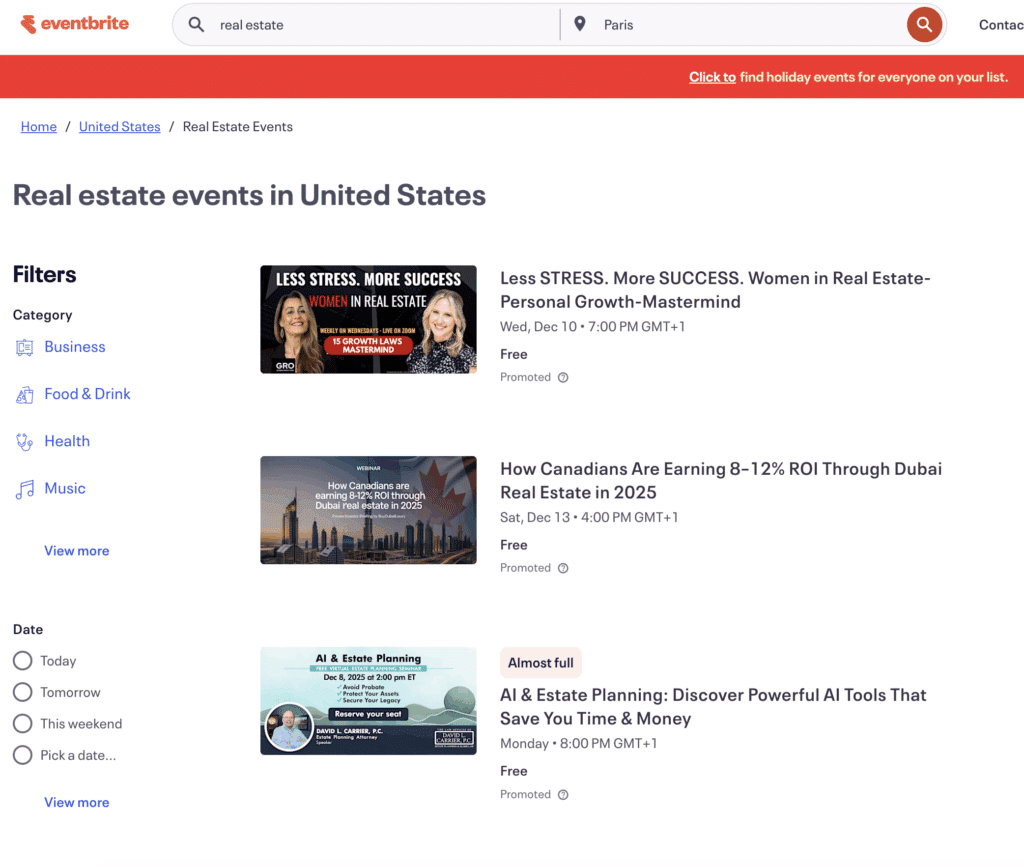 How to Find Leads for Real Estate (And What Works Best) 5 real estate event eventbrite