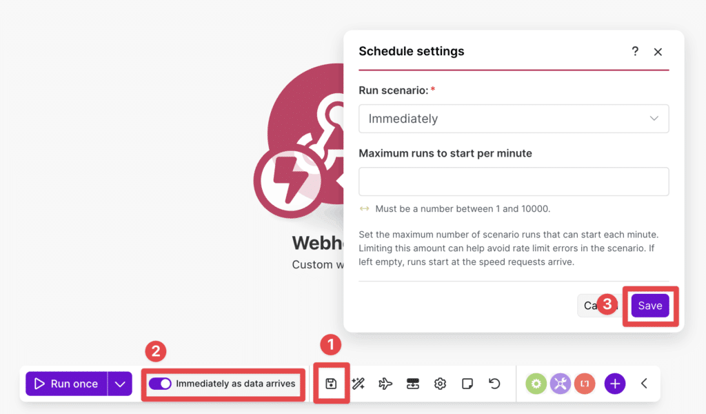 LinkedIn Sales Navigator + Make Integration: How to Set It Up 8 save webhook make