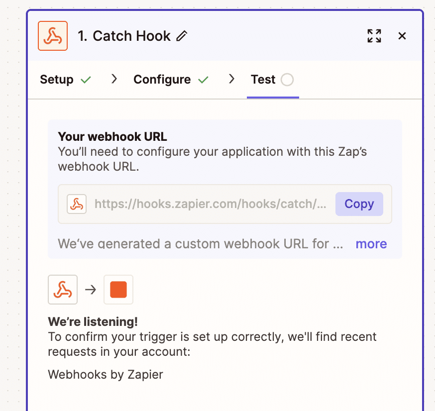 LinkedIn Sales Navigator + Zapier Integration: How to Set It Up 7 webhook url zapier
