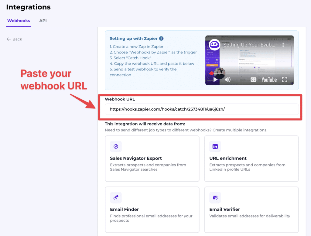LinkedIn Sales Navigator + Zapier Integration: How to Set It Up 9 zapier webhook url evaboot